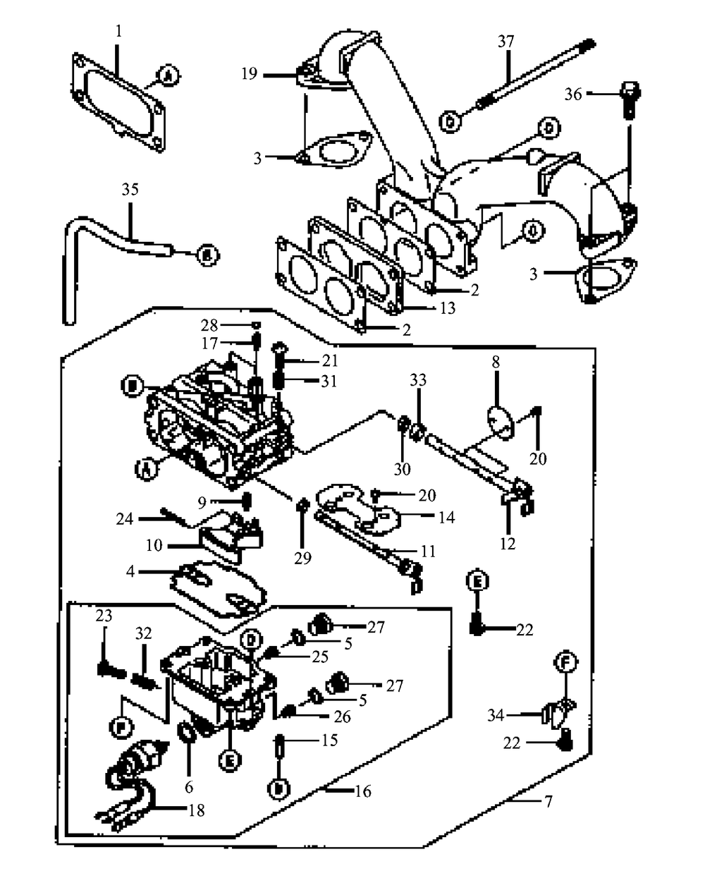 Fh680v-As01 Carburetor Diagram and Parts List for M60-KW 53AB5DBX150-23-HP Cub Cadet Lawn Tractor